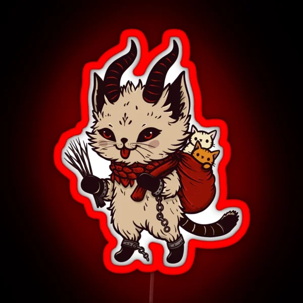 Wee Krampuss Cat RGB Neon Sign