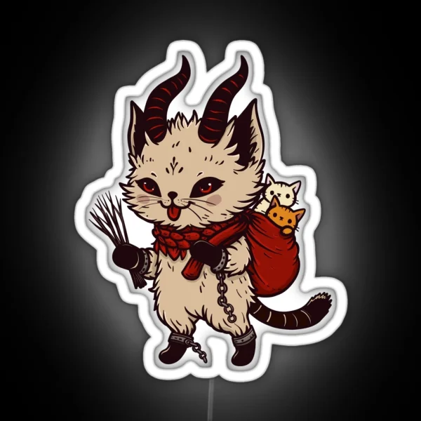 Wee Krampuss Cat RGB Neon Sign