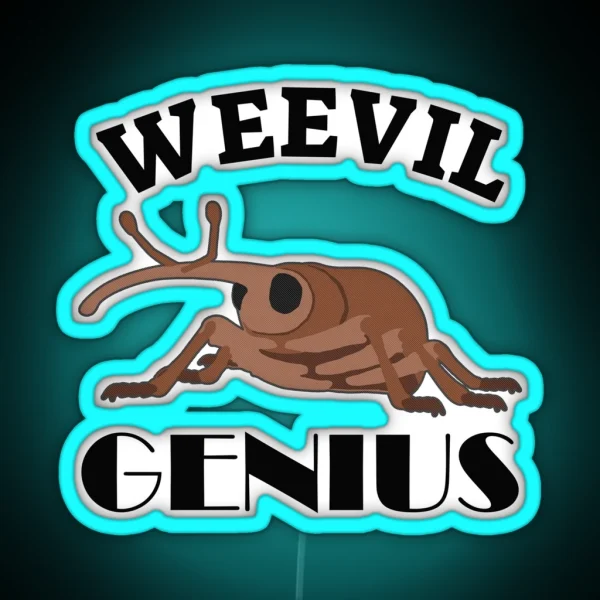 Weevil Genius RGB Neon Sign
