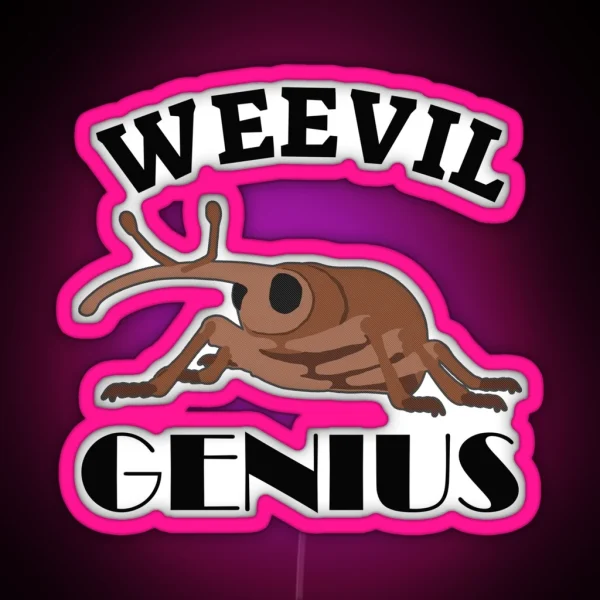 Weevil Genius RGB Neon Sign