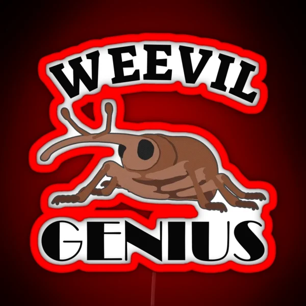 Weevil Genius RGB Neon Sign