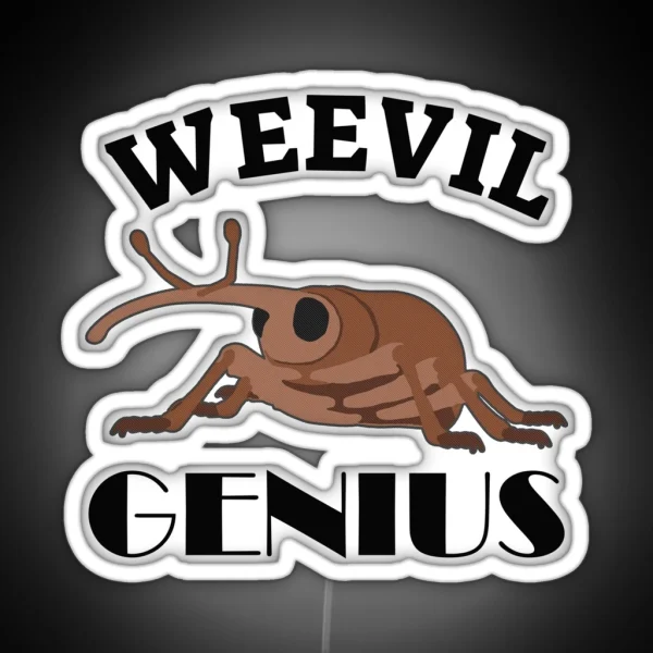 Weevil Genius RGB Neon Sign