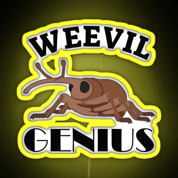 Weevil Genius RGB Neon Sign