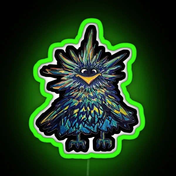 Weird Bird RGB Neon Sign