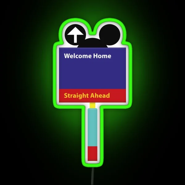 Welcome Home RGB Neon Sign
