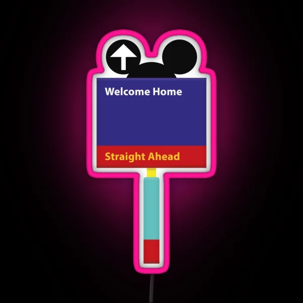 Welcome Home RGB Neon Sign