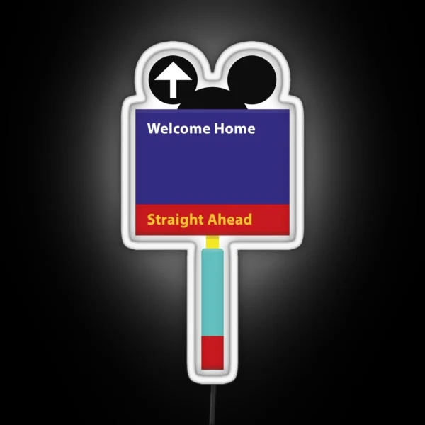 Welcome Home RGB Neon Sign