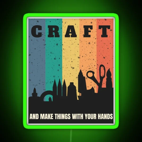 Welcome To Craft City RGB Neon Sign