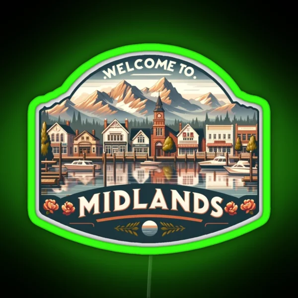 Welcome To Midlands RGB Neon Sign