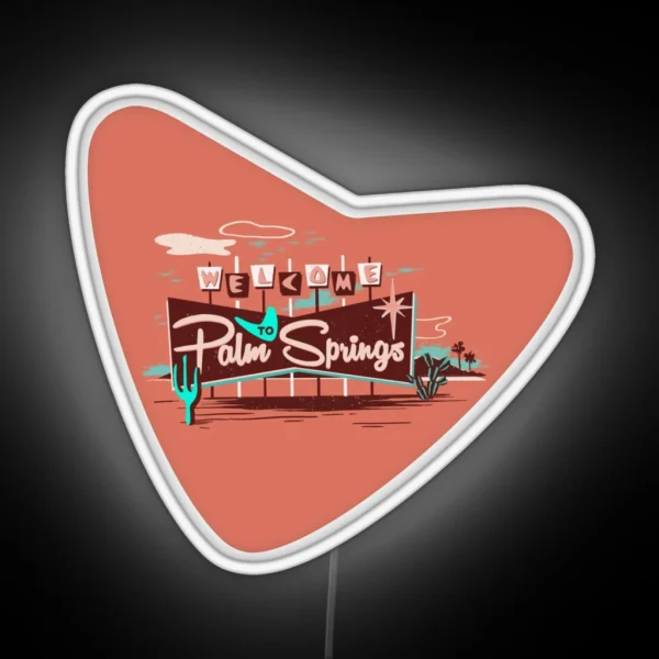 Welcome To Palm Springs RGB Neon Sign
