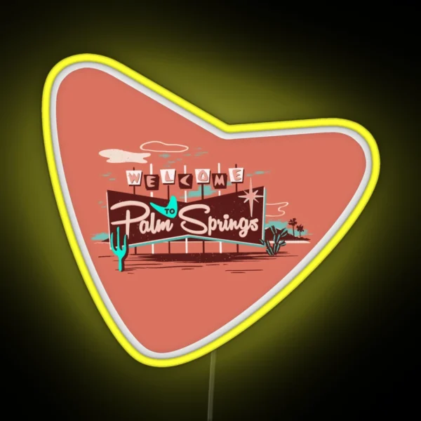Welcome To Palm Springs RGB Neon Sign