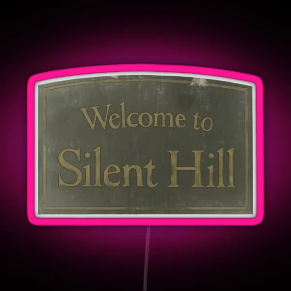 Welcome To Silent Hill RGB Neon Sign
