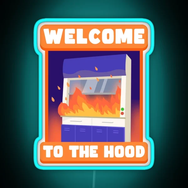 Welcome To The Hood RGB Neon Sign