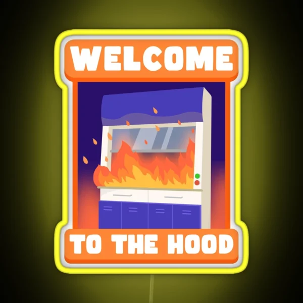 Welcome To The Hood RGB Neon Sign