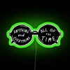 Neon LED Wall Sign: 'Welcome to the Internet' Quote Art Deco