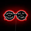 RGB Neon Sign Featuring Quote from Bo Burnham's The Internet Inside