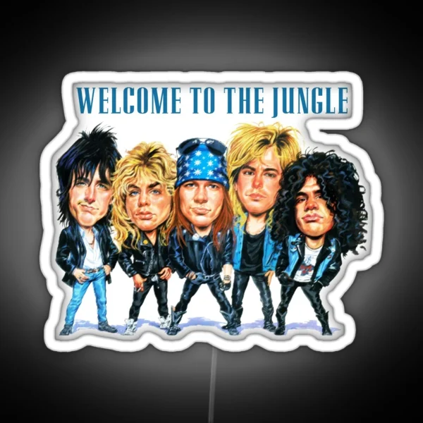 Welcome To The Jungle RGB Neon Sign