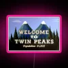 Vintage Retro Neon Sign Inspired by Iconic TV Show Setting