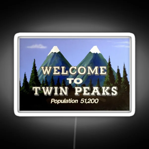 Welcome To Twin Peaks RGB Neon Sign
