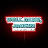Vibrant 70's nostalgia in a colorful RGB neon wall decoration.