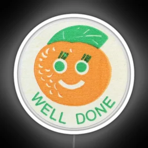 Well Done Orange RGB Neon Sign