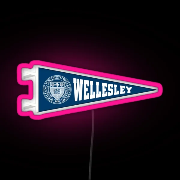 Wellesley Pennant RGB Neon Sign