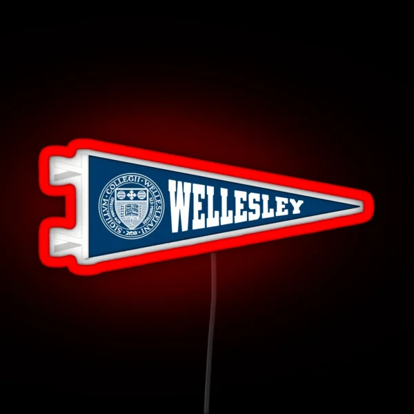 Wellesley Pennant RGB Neon Sign