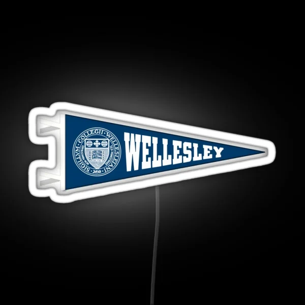 Wellesley Pennant RGB Neon Sign