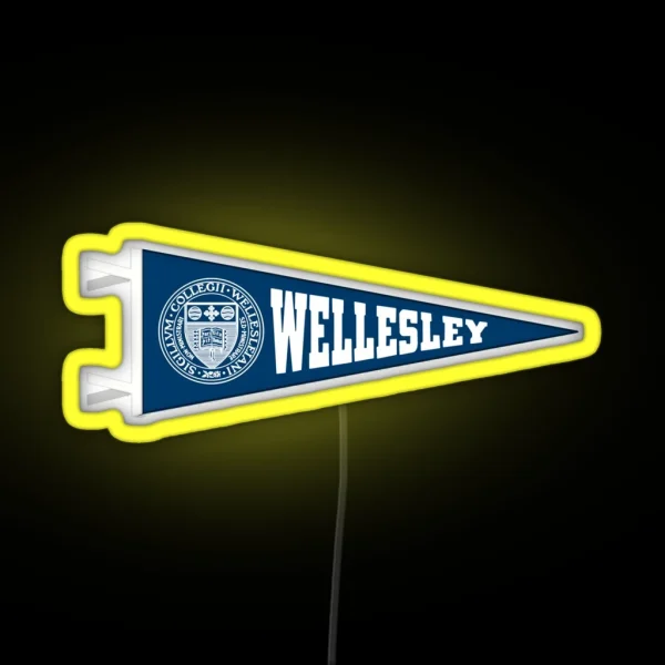 Wellesley Pennant RGB Neon Sign