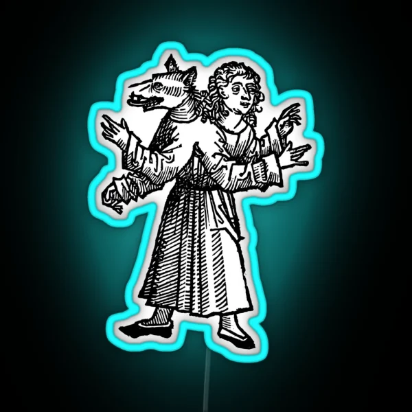 Werewolf RGB Neon Sign