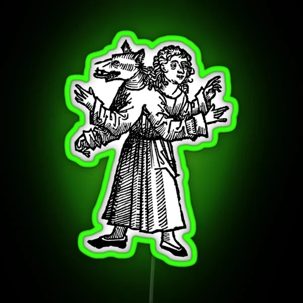 Werewolf RGB Neon Sign