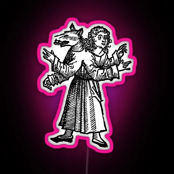 Werewolf RGB Neon Sign