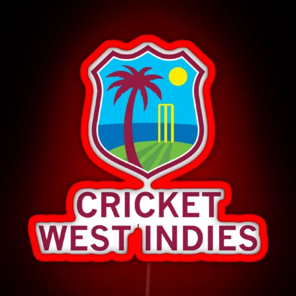 West Indies Cricket RGB Neon Sign