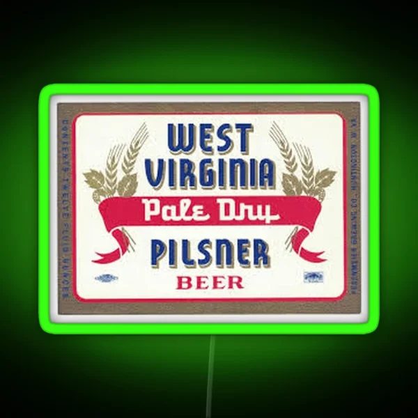West Virginia Pale Dry Pilsner Beer RGB Neon Sign