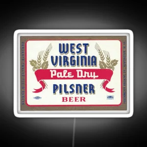 West Virginia Pale Dry Pilsner Beer RGB Neon Sign