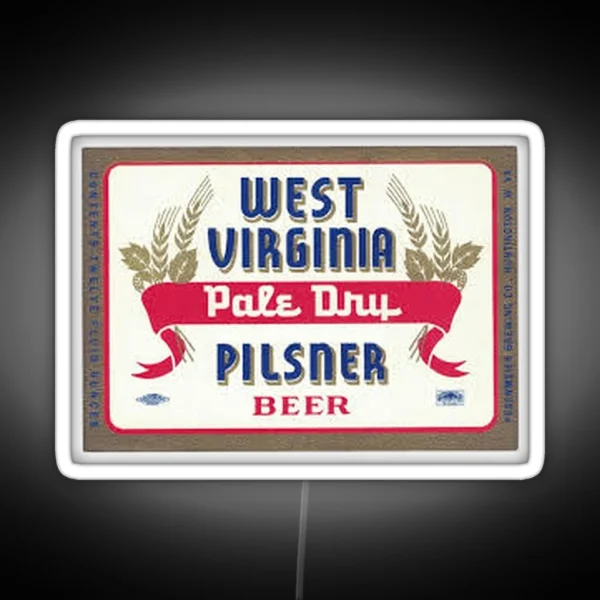 West Virginia Pale Dry Pilsner Beer RGB Neon Sign
