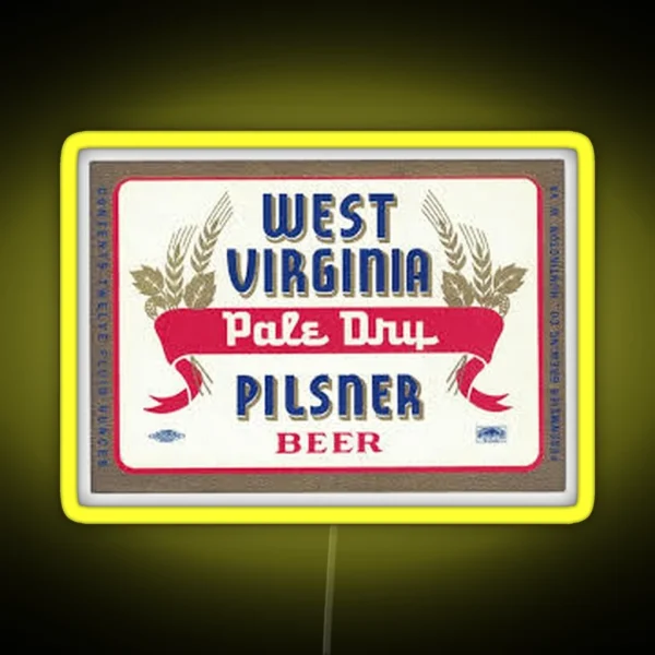 West Virginia Pale Dry Pilsner Beer RGB Neon Sign