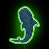 Whale Shark Neon Sign, Vibrant RGB Color Changing Wall Decoration Artwork
