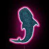 Whale Shark RGB Color-Changing Neon Sign Artwork Display Canvas Wall Decor
