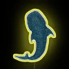 Whale Shark Neon Sign with Vibrant RGB Color Changing Display