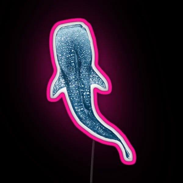 Whale Shark Surfacing RGB Neon Sign