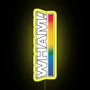 Dynamic RGB LED Canvas Sign with Colorful Wham Effects Animation