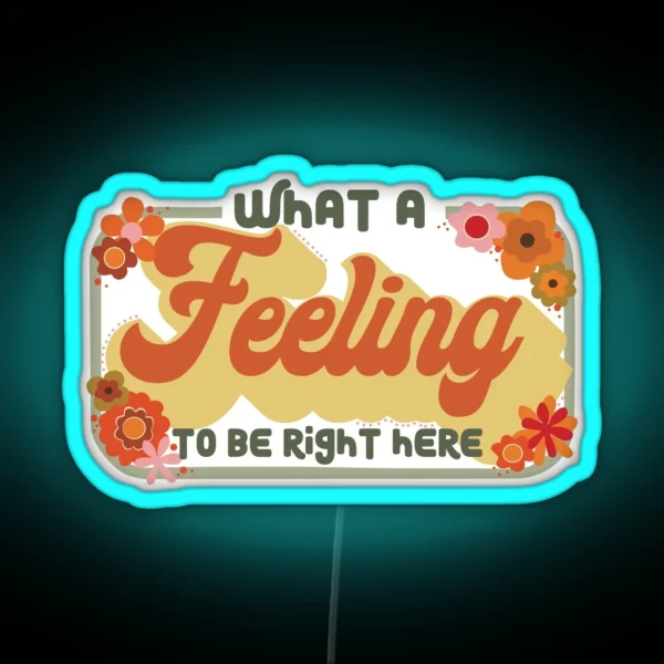 What A Feeling One Direction Lyric Led RGB Neon Sign