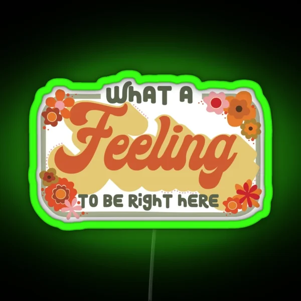 What A Feeling One Direction Lyric Led RGB Neon Sign