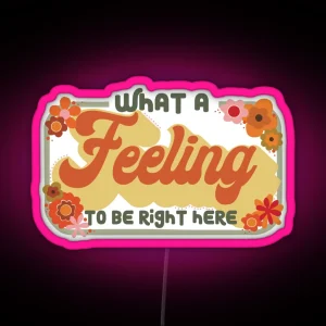 What A Feeling One Direction Lyric Led RGB Neon Sign