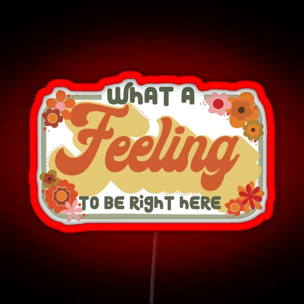What A Feeling One Direction Lyric Led RGB Neon Sign