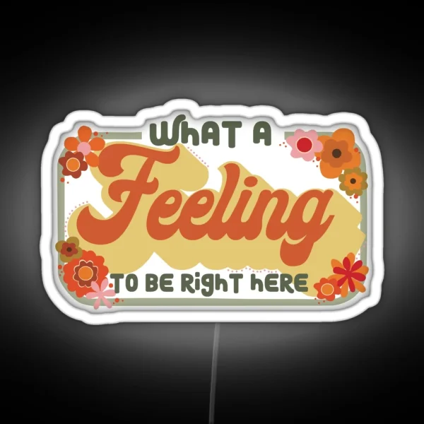 What A Feeling One Direction Lyric Led RGB Neon Sign
