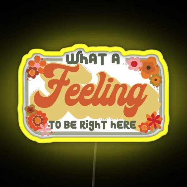 What A Feeling One Direction Lyric Led RGB Neon Sign