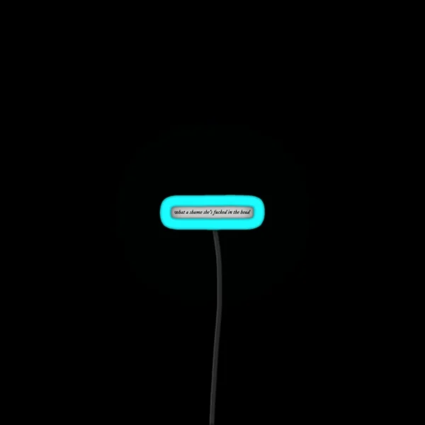 What A Shame She S F Cked In The Head RGB Neon Sign