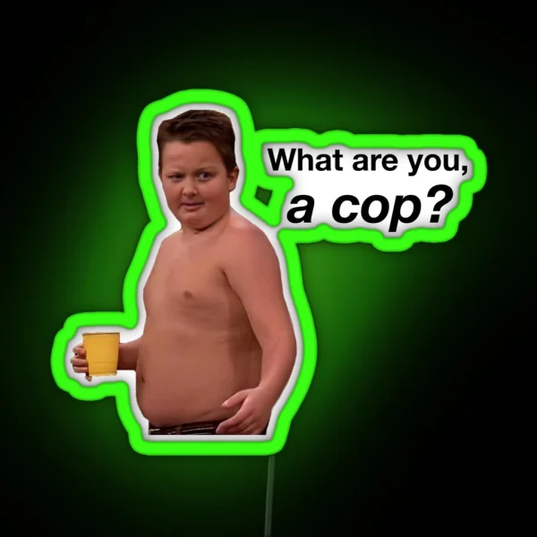 What Are You A Cop Gibby RGB Neon Sign